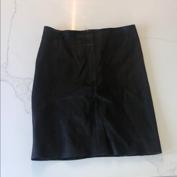 Kookai Black Leather Skirt - Picture 1 of 4